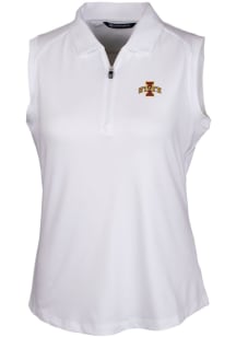 Cutter and Buck Iowa State Cyclones Womens White Forge Polo Shirt
