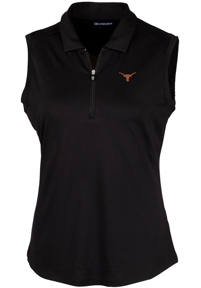Cutter and Buck Texas Longhorns Womens Black Forge Tank Top
