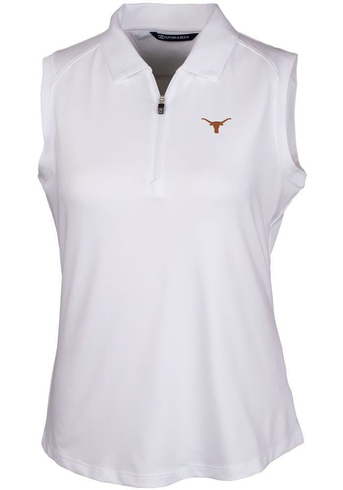 Texas Longhorns Cutter and Buck Womens White Polo Shirt