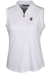 Cutter and Buck South Carolina Gamecocks Womens White Forge Polo Shirt