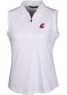 Cutter and Buck Washington State Cougars Womens White Forge Polo Shirt