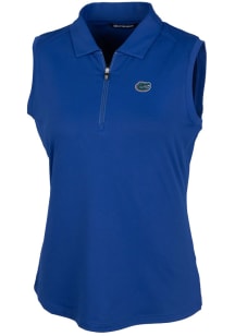 Cutter and Buck Florida Gators Womens Blue Forge Polo Shirt
