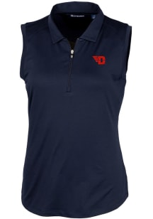 Cutter and Buck Dayton Flyers Womens Navy Blue Forge Polo Shirt