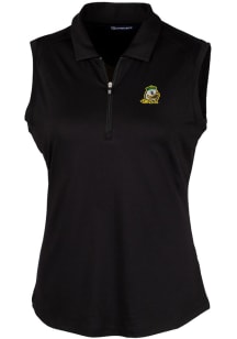 Cutter and Buck Oregon Ducks Womens Black Forge Polo Shirt