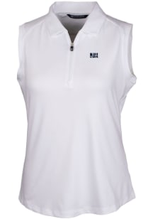Cutter and Buck Jackson State Tigers Womens White Forge Polo Shirt