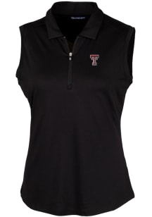 Cutter and Buck Texas Tech Red Raiders Womens Black Forge Polo Shirt
