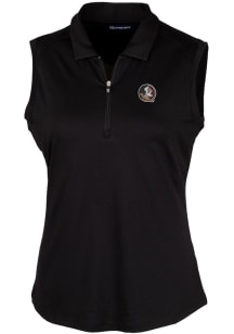Cutter and Buck Florida State Seminoles Womens Black Forge Polo Shirt