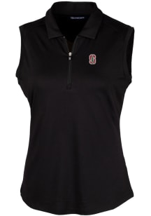 Cutter and Buck Stanford Cardinal Womens Black Forge Polo Shirt