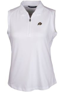 Cutter and Buck Colorado Buffaloes Womens White Forge Polo Shirt