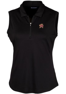 Cutter and Buck Maryland Terrapins Womens Black Forge Polo Shirt