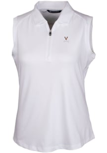 Cutter and Buck Virginia Cavaliers Womens White Forge Polo Shirt