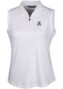 Cutter and Buck Arizona Wildcats Womens White Forge Polo Shirt