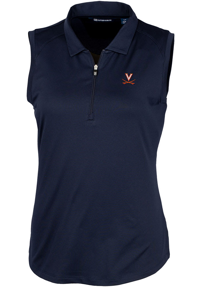 Cutter and Buck Virginia Cavaliers Womens Navy Blue Forge Tank Top