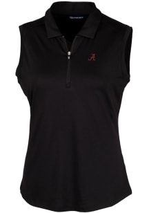 Cutter and Buck Alabama Crimson Tide Womens Black Forge Polo Shirt
