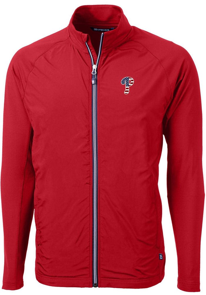 Cutter and Buck Philadelphia Phillies Adapt Eco Knit Red