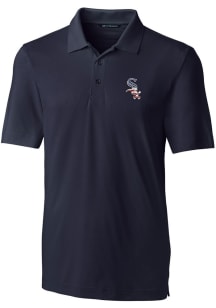 Cutter and Buck Chicago White Sox Mens Navy Blue Forge Big and Tall Polos Shirt