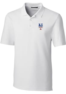 Cutter and Buck New York Mets Mens White Forge Big and Tall Polos Shirt