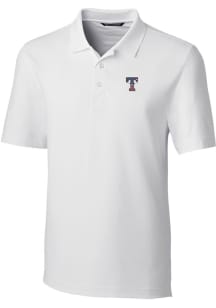 Cutter and Buck Texas Rangers White Americana Forge Big and Tall Polo