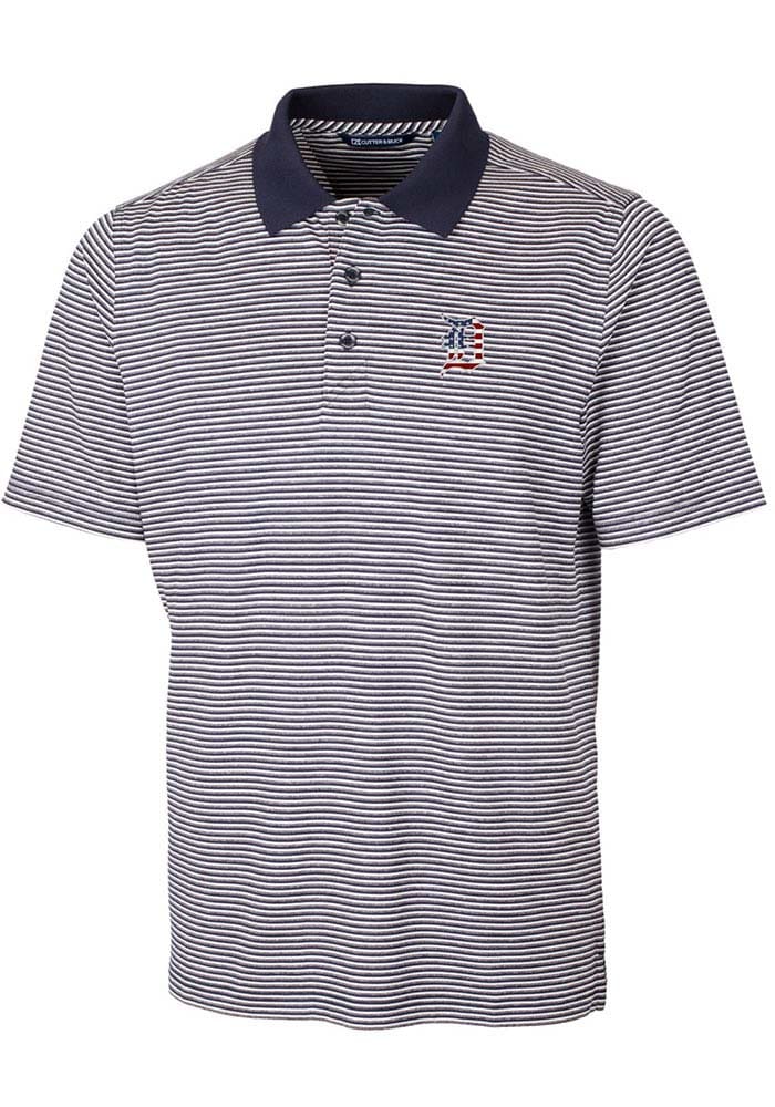 Detroit Tigers Cutter & Buck Advantage Polo Space Dye - Gray 