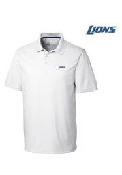 Cutter and Buck Detroit Lions Mens White Fairwood Short Sleeve Polo