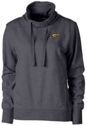 Cutter and Buck Grambling State Tigers Womens Charcoal Saturday Mock Long Sleeve Pullover