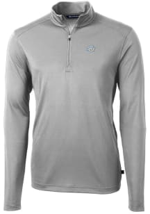 Cutter and Buck Southern University Jaguars Mens Grey Virtue Eco Pique Long Sleeve 1/4 Zip Pullo..