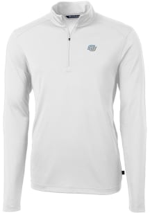 Cutter and Buck Southern University Jaguars Mens White Virtue Eco Pique Long Sleeve 1/4 Zip Pull..