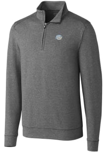 Cutter and Buck Southern University Jaguars Mens Charcoal Shoreline Heathered Long Sleeve 1/4 Zi..