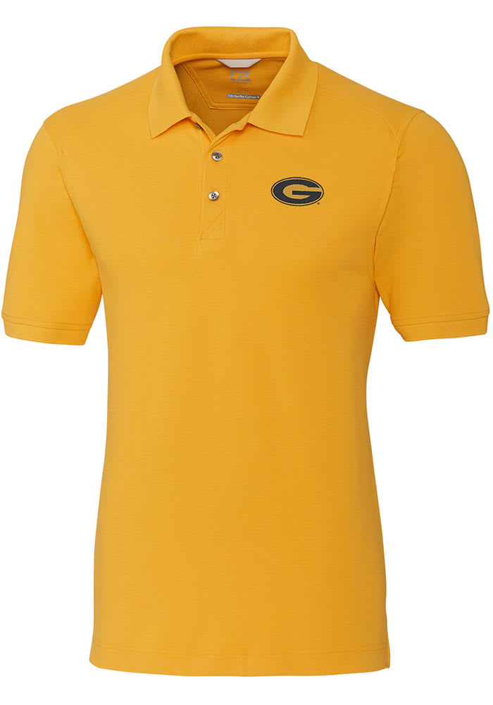 Cutter and Buck Grambling State Tigers Mens Gold Advantage Short Sleeve Polo