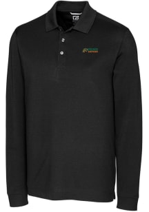 Cutter and Buck Florida A&amp;M Rattlers Mens Black Advantage Pique Long Sleeve Polo Shirt