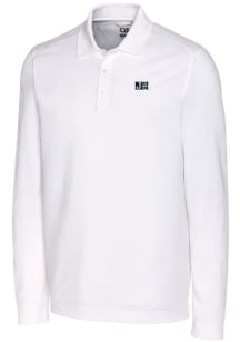 Cutter and Buck Jackson State Tigers Mens White Advantage Pique Long Sleeve Polo Shirt