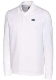 Cutter and Buck Jackson State Tigers Mens White Advantage Pique Long Sleeve Polo Shirt