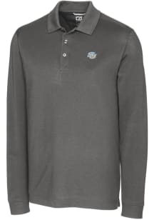 Cutter and Buck Southern University Jaguars Mens Grey Advantage Pique Long Sleeve Polo Shirt
