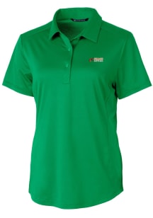 Cutter and Buck Florida A&amp;M Rattlers Womens Kelly Green Prospect Textured Short Sleeve Polo Shir..