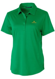 Cutter and Buck Notre Dame Fighting Irish Womens Green Prospect Textured Short Sleeve Polo Shirt
