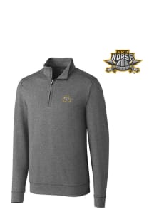 Cutter and Buck Northern Kentucky Norse Mens Charcoal Shoreline Long Sleeve Qtr Zip Pullover