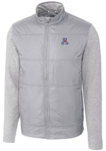 Cutter and Buck Arizona Wildcats Mens Grey Stealth Hybrid Quilted Medium Weight Jacket