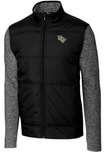 Cutter and Buck UCF Knights Mens Black Stealth Hybrid Quilted Medium Weight Jacket