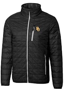 Cutter and Buck Baylor Bears Mens Black Rainier PrimaLoft Puffer Filled Jacket