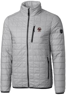 Cutter and Buck Boston College Eagles Mens Grey Rainier PrimaLoft Puffer Filled Jacket