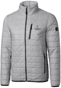 Cutter and Buck Colorado State Rams Mens Grey Rainier PrimaLoft Puffer Filled Jacket