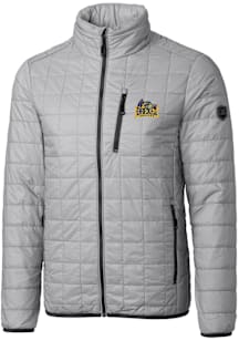 Mens Drexel Dragons Grey Cutter and Buck Rainier PrimaLoft Puffer Filled Jacket