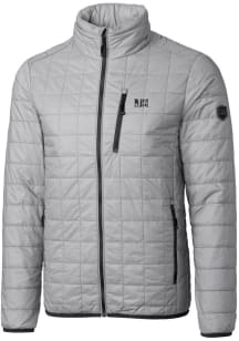 Cutter and Buck Jackson State Tigers Mens Grey Rainier PrimaLoft Puffer Filled Jacket