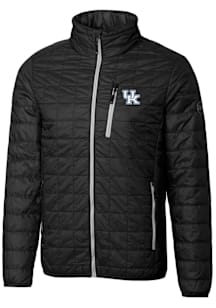 Cutter and Buck Kentucky Wildcats Mens Black Rainier PrimaLoft Puffer Filled Jacket