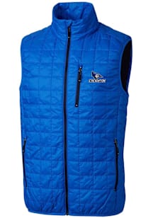 Cutter and Buck Creighton Bluejays Mens Blue Rainier PrimaLoft Puffer Sleeveless Jacket