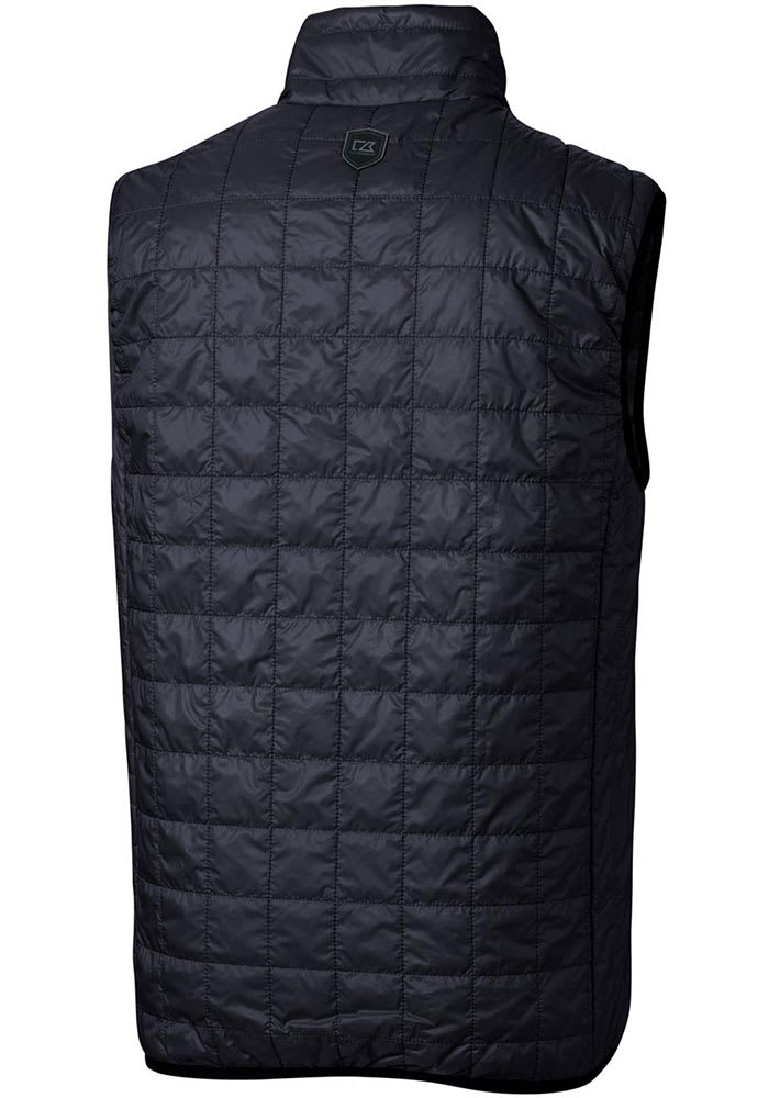 Cutter and Buck Dayton Flyers Mens Navy Blue Rainier PrimaLoft Puffer Sleeveless Jacket