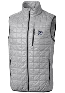 Cutter and Buck Memphis Tigers Mens Grey Rainier PrimaLoft Puffer Sleeveless Jacket