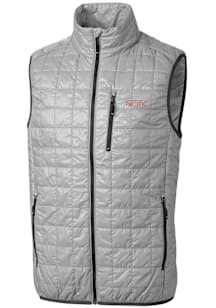 Cutter and Buck Pacific Tigers Mens Grey Rainier PrimaLoft Puffer Sleeveless Jacket