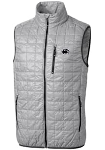 Cutter and Buck Penn State Nittany Lions Mens Grey Rainier PrimaLoft Puffer Sleeveless Jacket