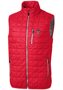 Cutter and Buck Texas Tech Red Raiders Mens Red Rainier PrimaLoft Puffer Sleeveless Jacket